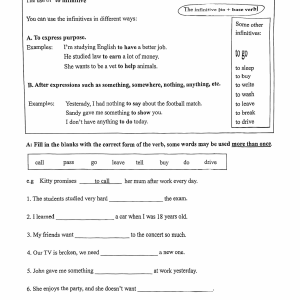 The use of 'to infinitive'